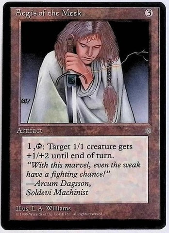 "Aegis Of The Meek" - Magic The Gathering - Ice Age
