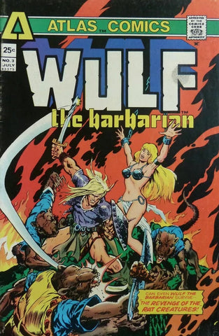 Wulf the Barbarian #3 - Atlas Comics - 1975