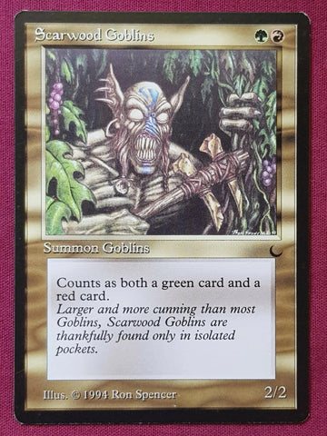 "Scarwood Goblins" - Magic The Gathering Card - The Dark