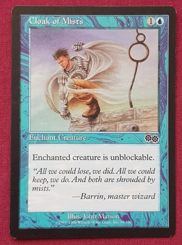 "Cloak Of Mists" - Magic The Gathering Card - Urza's