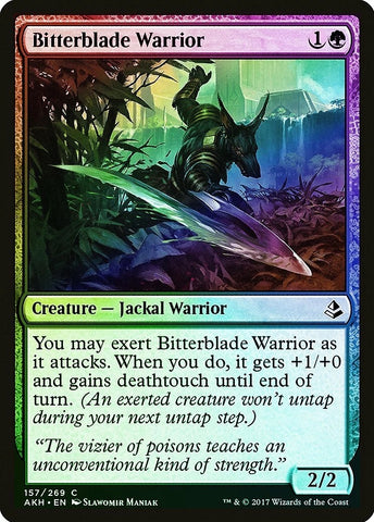 "Bitterblade Warrior" FOIL - Magic The Gathering Card - Amonkhet