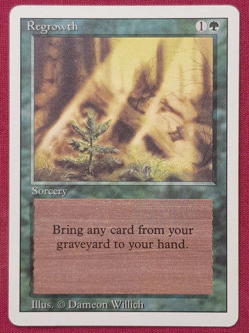 "Regrowth" - Magic The Gathering Card - Revised