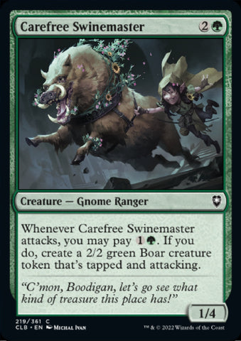 "Carefree Swinemaster" x4 - Magic The Gathering - CLB - 4-Card Playset