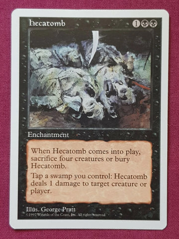 "Hecatomb" - Magic The Gathering Card - 5th Edition