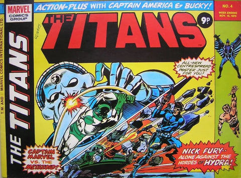 The Titans #4 5 6 (3x Comics) - Marvel Comics / British - 1975