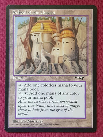 "School Of The Unseen" - Magic The Gathering Card - Alliances