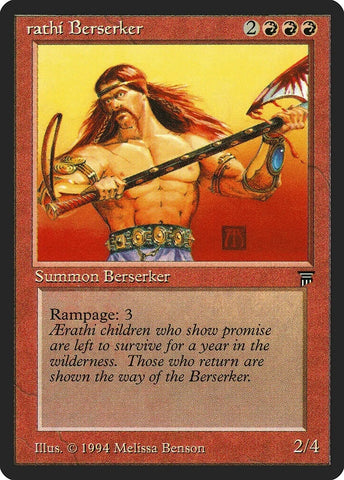 "Rathi Berserker" - Magic The Gathering Card - Legends
