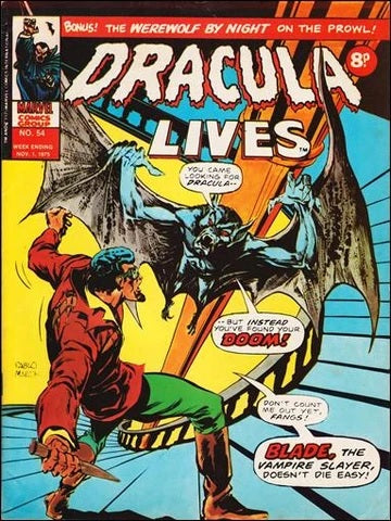 Dracula Lives #54 - Marvel Comics / British - 1975