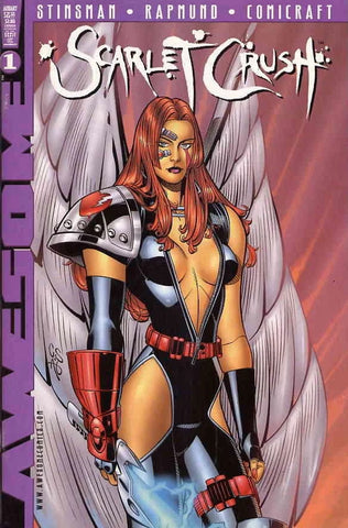 Scarlet Crush #1 (2x Covers) and #2 - Awesome Entertainment - 1998