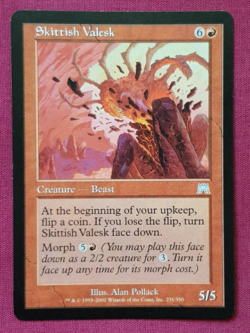"Skittish Valesk" - Magic The Gathering Card - Onslaught