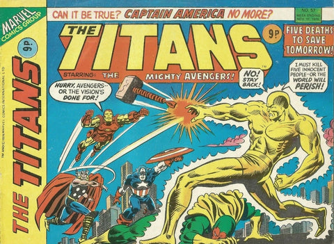 The Titans #57 - Marvel / British Comics - 1976