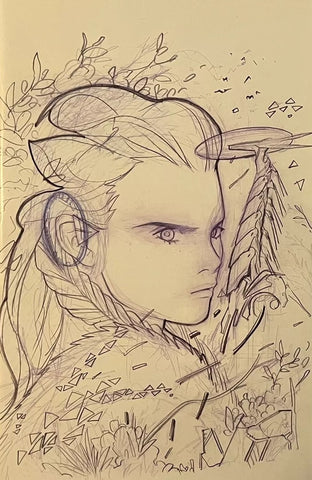 Horizon Zero Dawn #1 - Titan Comics - 2020 - Momoko Sketch Virgin Cover