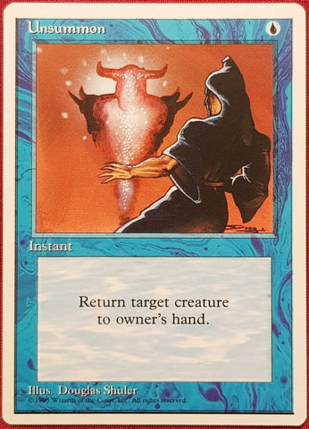 "Unsummon" - Magic The Gathering Card - 4th Edition