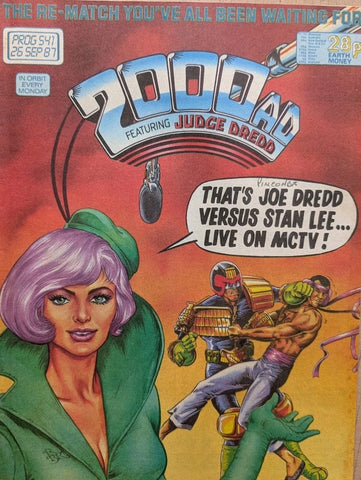 2000AD Comic Prog #541 - #546 (6x Comics RUN) - 1987