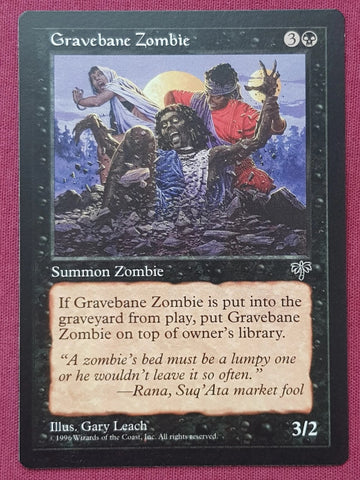 "Gravebane Zombie" - Magic The Gathering Card - Mirage