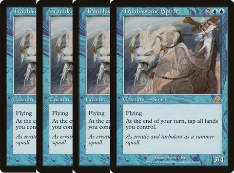 "Troublesome Spirit" x4 - Magic The Gathering Card - Prophecy - 4-Card Playset