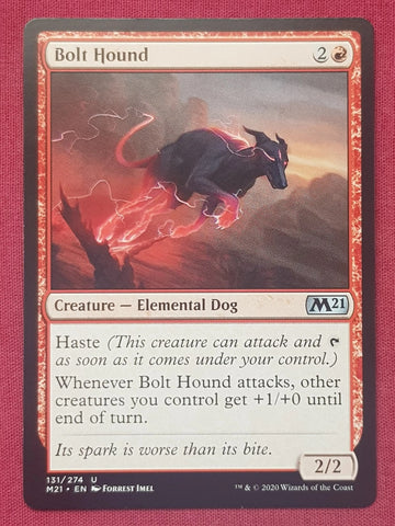 "Bolt Hound" - Magic The Gathering Card - M21