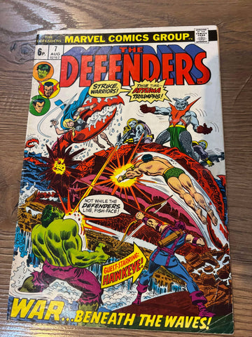 The Defenders #7 - Marvel Comics - 1973