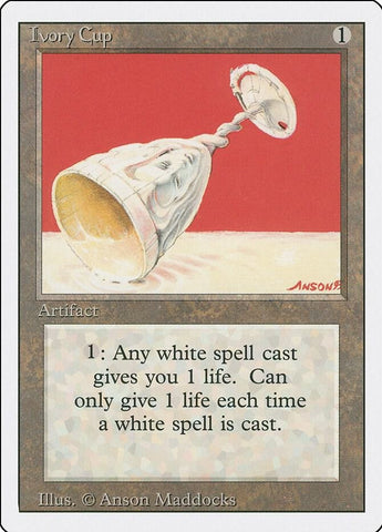 "Ivory Cup" - Magic The Gathering Card - Revised