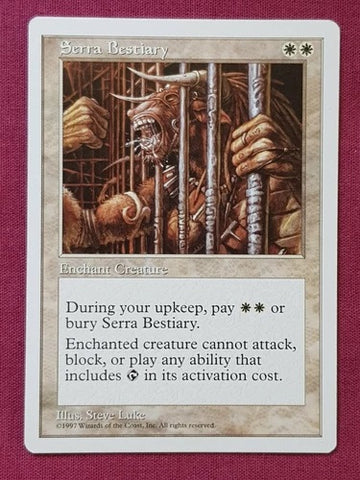 "Serra Bestiary" x4 - Magic The Gathering - 5th Edition - 4-Card Playset