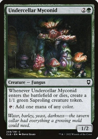 "Undercellar Myconid" x4 - Magic The Gathering - CLB - 4-Card Playset
