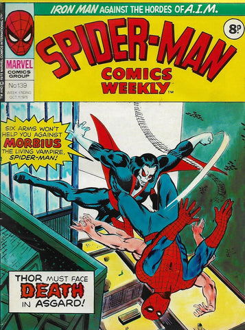 Spider-Man Weekly #139 - Marvel Comics / British - 1975 - 1st App. Morbius