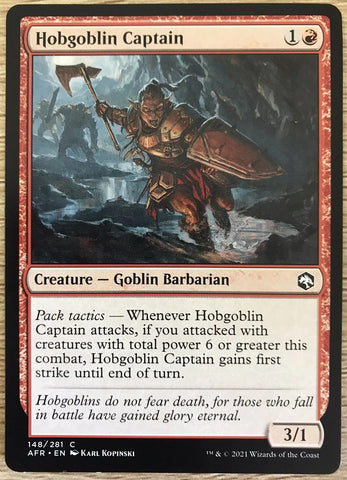 "Hobgoblin Captain" x4 - Magic The Gathering - AFR - 4-Card Playset
