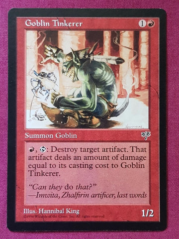 "Goblin Tinkerer" x4 - Magic The Gathering Card - Mirage - 4-Card Playset