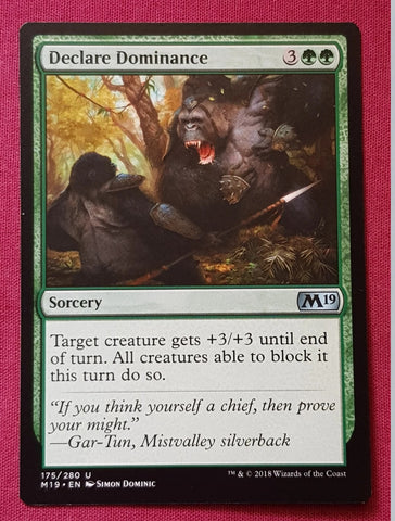 "Declare Dominance" - Magic The Gathering - M19