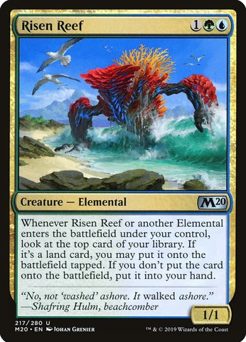 "Risen Reef" - Magic The Gathering Card - M20