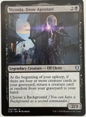 "Viconia, Drow Apostate" - Magic The Gathering Card - CLB