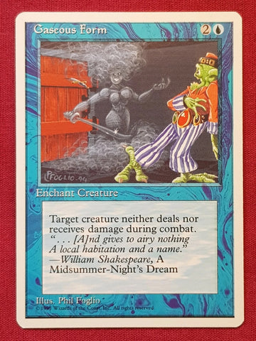"Gaseous Form" - Magic The Gathering - 4th Edition