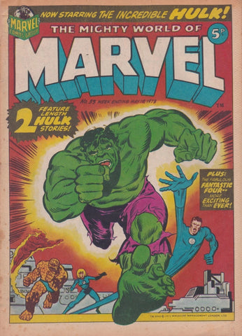 Mighty World of Marvel #33 - Marvel Comics - 1973