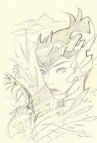 Horizon Zero Dawn #1 - Titan Comics - 2020 - NYCC Virgin Sketch Variant