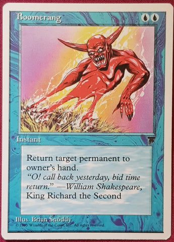 "Boomerang" - Magic The Gathering Card - Chronicles