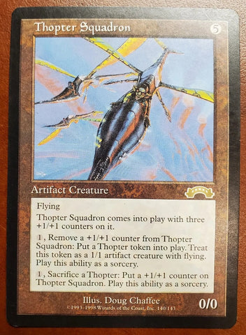 "Thopter Squadron" - Magic The Gathering Card - Exodus