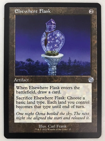 "Elsewhere Flask" - Magic The Gathering Card - The Brothers War Retro