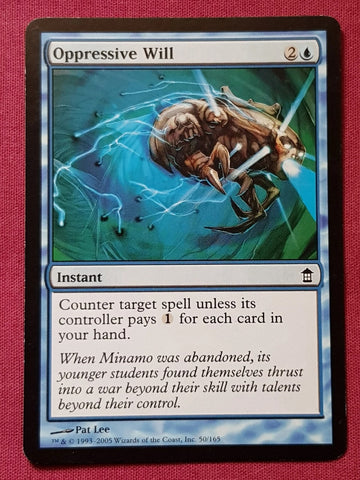 "Oppressive Will" x4 - Magic The Gathering - Saviors Of Kamigawa - 4-Card Playset