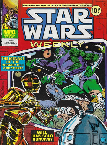 Star Wars Weekly #40 41 42 43 44 (5x Comics) - Marvel/British - 1978