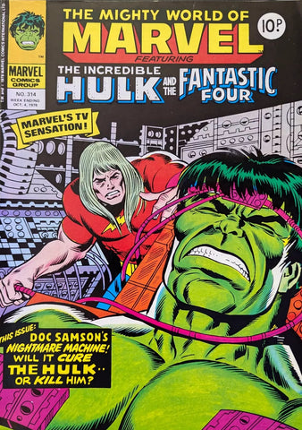 Mighty World of Marvel #314 - #317 (4x Comics) - Marvel/British - 1978