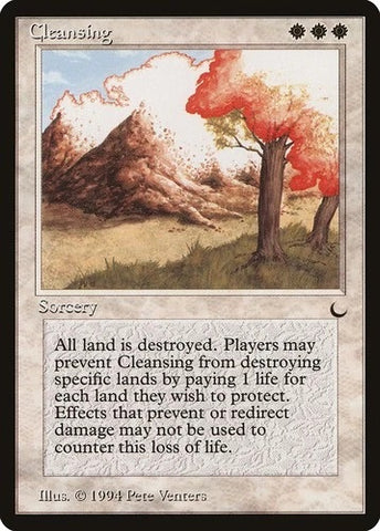 "Cleansing" - Magic The Gathering Card - The Dark