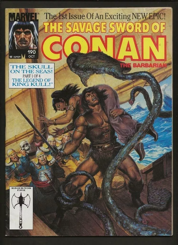 Savage Sword of Conan #190 - Marvel Magazines - 1990