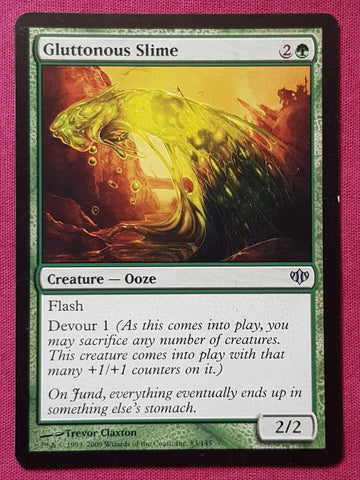 "Gluttonous Slime" - Magic The Gathering Card - Conflux