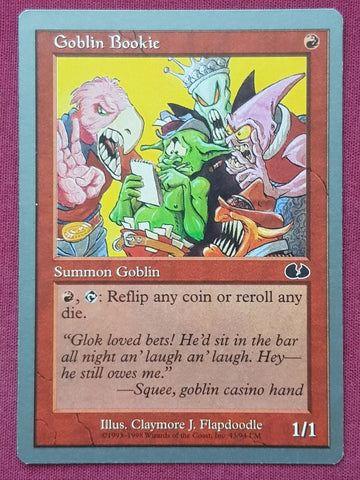 "Goblin Bookie" - Magic The Gathering Card - Unglued