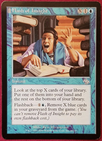 "Flash Of Insight" - Magic The Gathering Card - Judgment