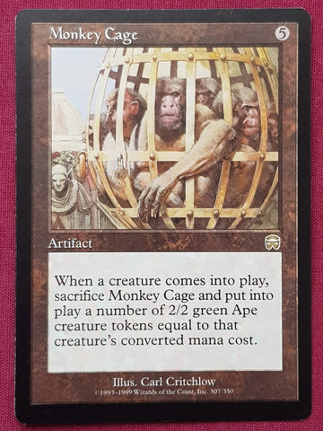"Monkey Cage" - Magic The Gathering Card - Mercadian Masques