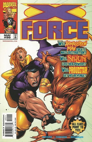 X-Force #90 - #93 (RUN of 4x Comics) - Marvel Comics - 1999