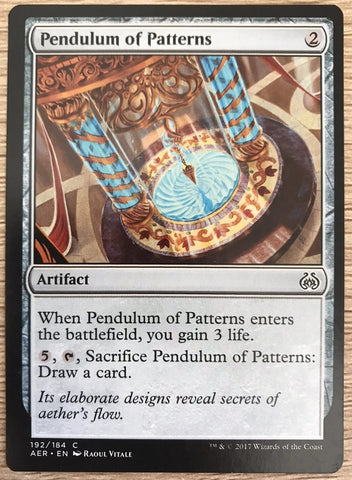 "Pendulum Of Patterns" - Magic The Gathering Card - Aether Revolt