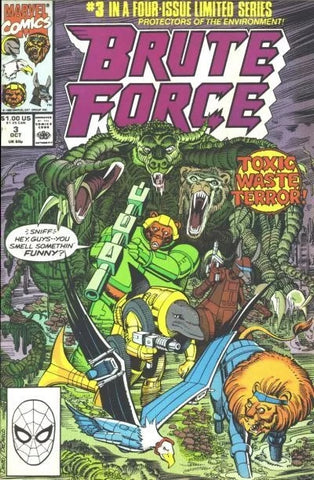 Brute Force #3 - Marvel Comics - 1990