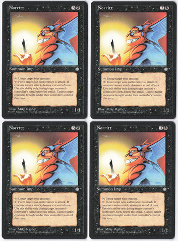 "Norritt" x4 - Magic The Gathering Card - Ice Age - 4-Card Playset